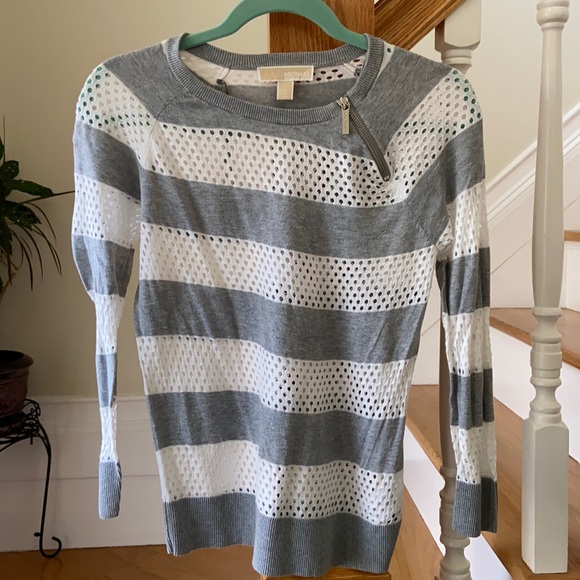 Michael Kors Sweaters - Michael Kors mesh striped sweater
